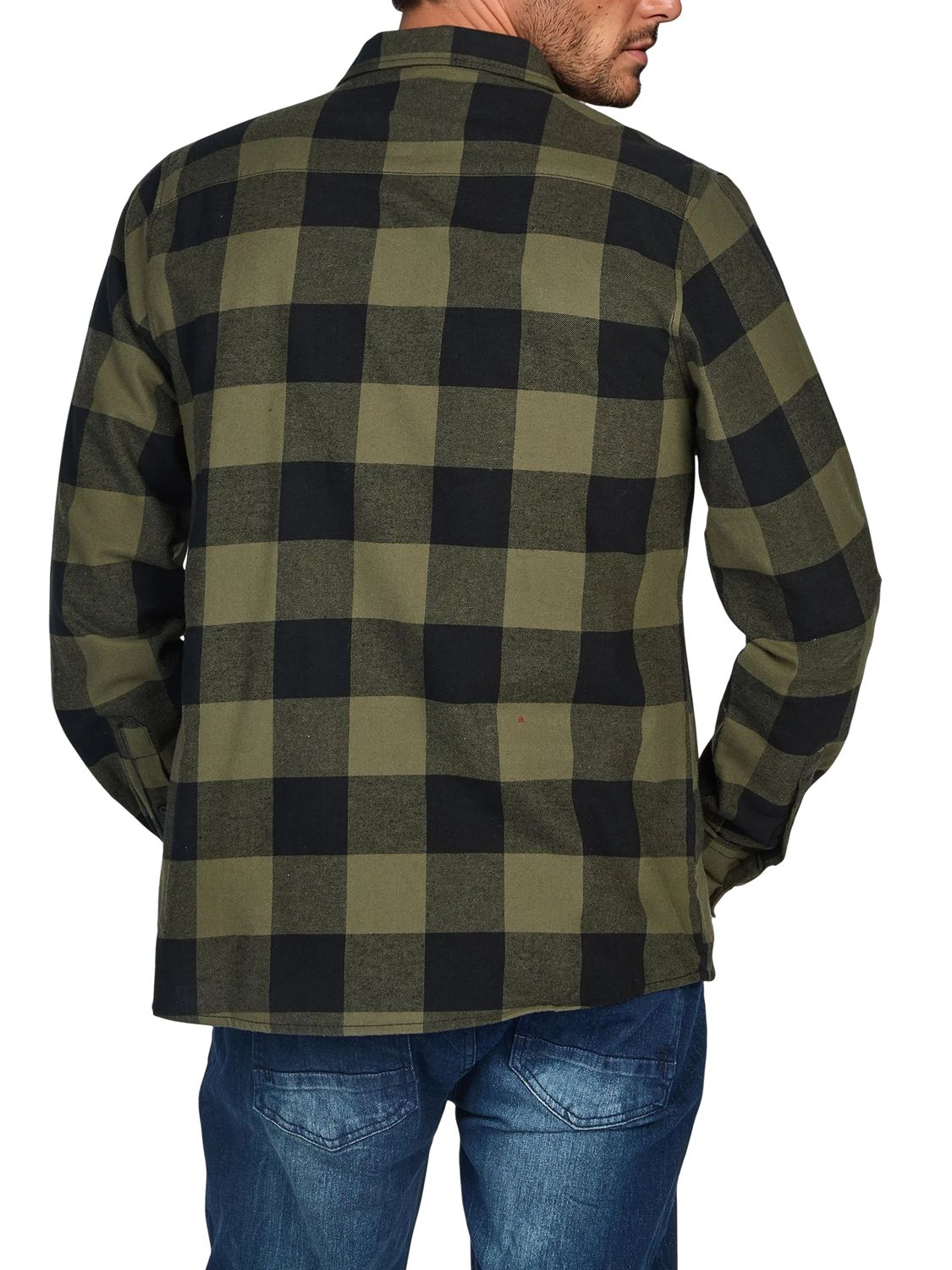 riverso Flanellhemd Herren langarm Kariert Regular Fit RIVArne günstig online kaufen