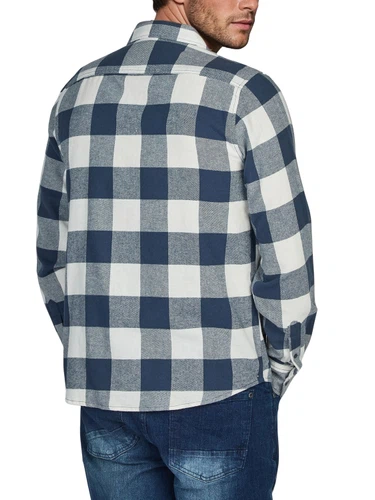 riverso Flanellhemd Herren langarm Kariert Regular Fit RIVArne