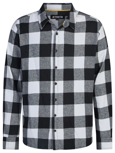 riverso Flanellhemd Herren langarm Kariert Regular Fit RIVArne