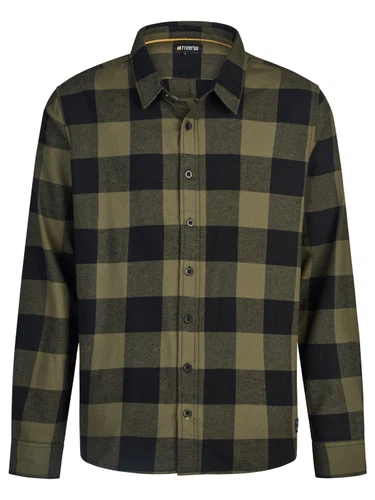 riverso Flanellhemd Herren langarm Kariert Regular Fit RIVArne
