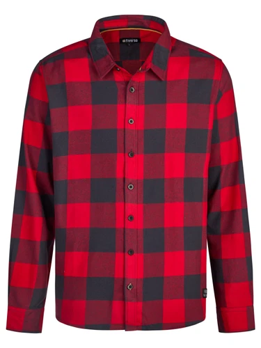 riverso Flanellhemd Herren langarm Kariert Regular Fit RIVArne