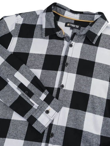 riverso Flanellhemd Herren langarm Kariert Regular Fit RIVArne
