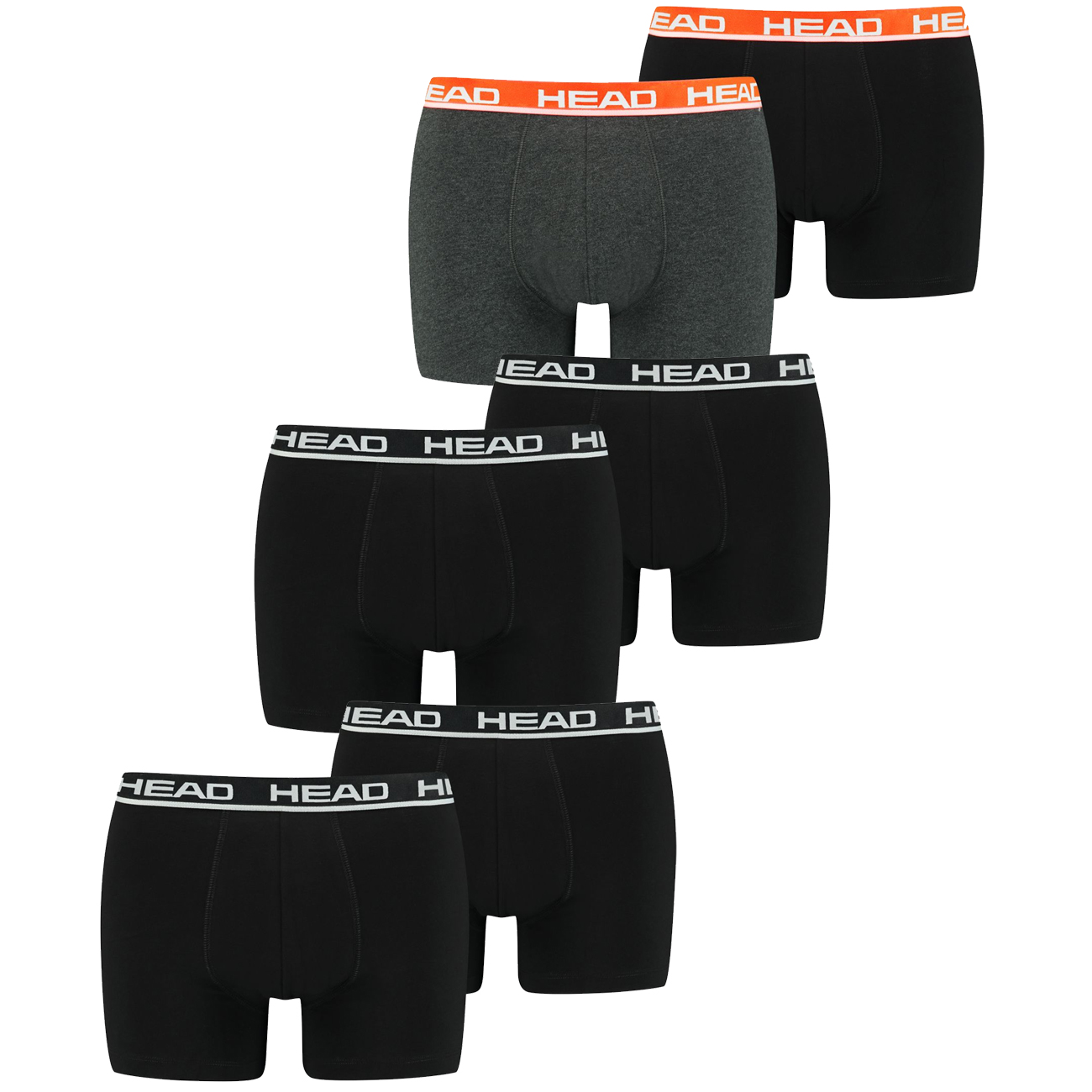 HEAD Herren Boxershort Basic Boxer 4er 6er 8er Multipack