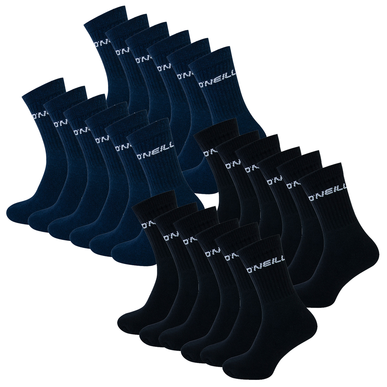 O'Neill Unisex Sportsocken 6er 9er 12er Multipack