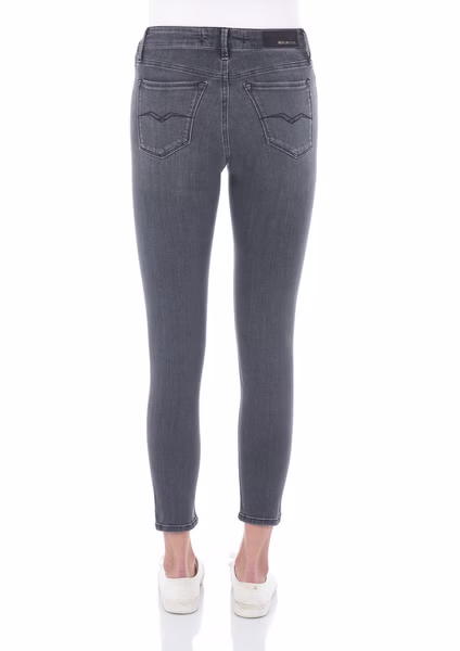 Replay Damen Jeans Luzien - Skinny Fit - Grau - Dark Grey Replay Damen Jeans Luzien - Skinny Fit - Grau - Dark Grey
