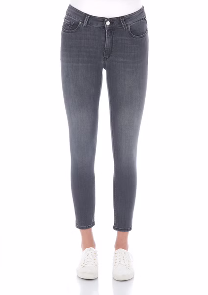 Replay Damen Jeans Luzien - Skinny Fit - Grau - Dark Grey Replay Damen Jeans Luzien - Skinny Fit - Grau - Dark Grey
