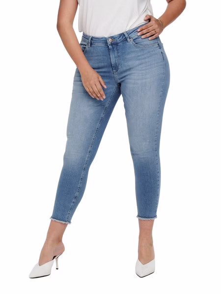 Carmakoma by Only Damen Jeans CARWILLY LIFE - Skinny Fit - Blau - Light Blue Denim - Plus Size Carmakoma by Only Damen Jeans CARWILLY LIFE - Skinny Fit - Blau - Light Blue Denim - Plus Size