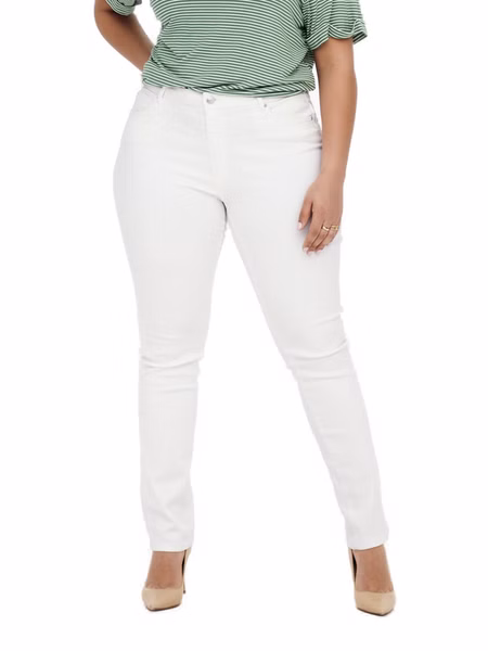 Carmakoma by Only Damen Jeans CARLAOLA - Skinny Fit - Weiß - White - Plus Size Carmakoma by Only Damen Jeans CARLAOLA - Skinny Fit - Weiß - White - Plus Size