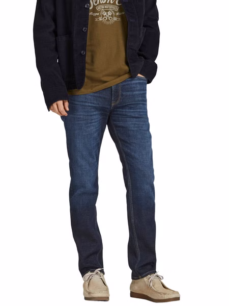Jack & Jones Herren Jeans JJICLARK JJORIGINAL JOS 518 LID - Regular Fit - Blau - Blue Denim Jack & Jones Herren Jeans JJICLARK JJORIGINAL JOS 518 LID - Regular Fit - Blau - Blue Denim