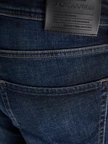 Jack & Jones Herren Jeans JJICLARK JJORIGINAL JOS 518 LID - Regular Fit - Blau - Blue Denim