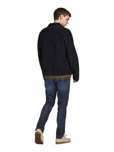 Jack & Jones Herren Jeans JJICLARK JJORIGINAL JOS 518 LID - Regular Fit - Blau - Blue Denim