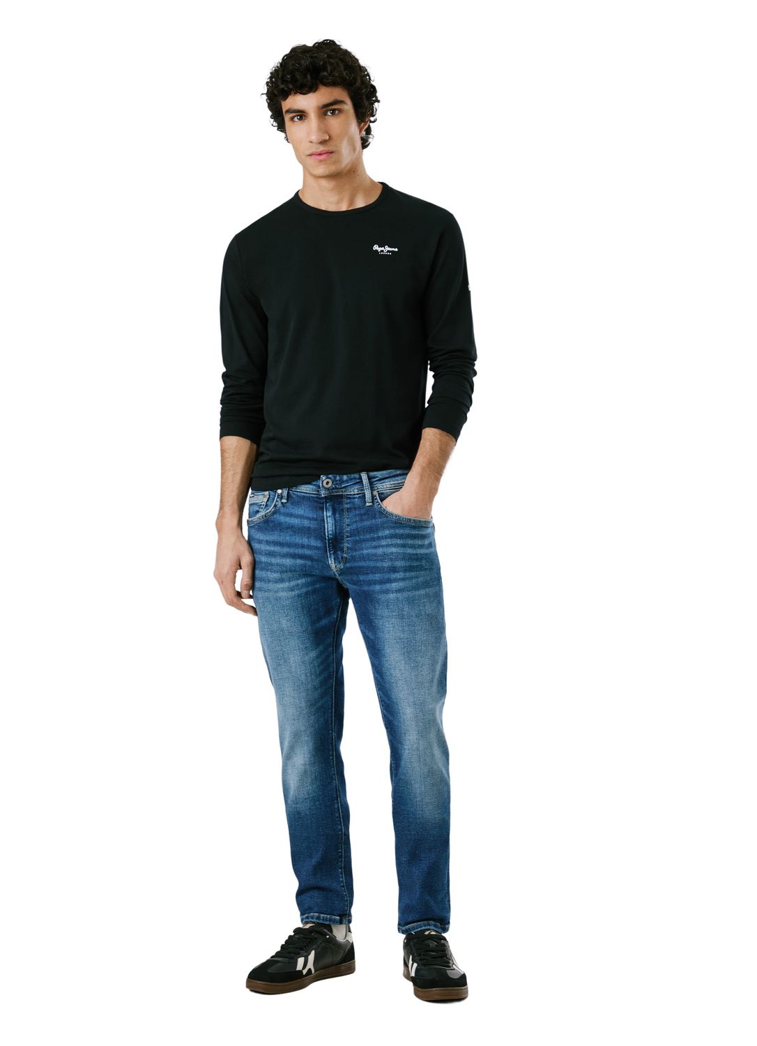 Pepe Jeans Herren Langarmshirt ORIGINAL BASIC 2 LONG- Slim Fit günstig online kaufen