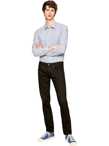 Pepe Jeans Herren Jeans Hatch  - Slim Fit - Schwarz - Stay Black