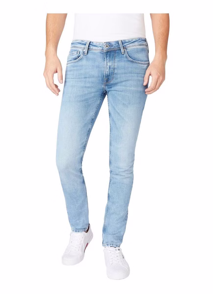 Pepe Jeans Herren Jeans Stanley - Tapered Fit - Blau - Light Used Wiser Pepe Jeans Herren Jeans Stanley - Tapered Fit - Blau - Light Used Wiser