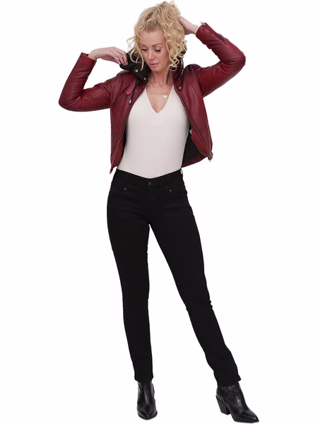 M.O.D. Damen Jeans Rea - Regular Fit - Schwarz - Black Wash M.O.D. Damen Jeans Rea - Regular Fit - Schwarz - Black Wash