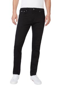 Pepe Jeans Herren Jeans Stanley - Tapered Fit - Schwarz - Clean BlackSchwarz