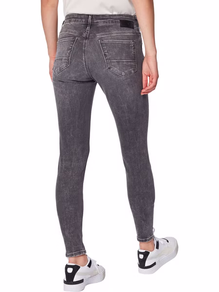Mavi Damen Jeans Adriana - Super Skinny Fit - Grau -Dark Grey Distressed Glam Mavi Damen Jeans Adriana - Super Skinny Fit - Grau -Dark Grey Distressed Glam