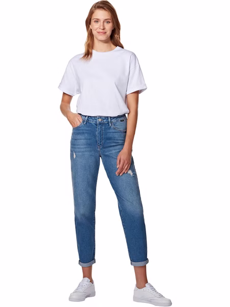 Mavi Damen Jeans Stella - Relaxed Fit - Blau - Mid Ripped London Str Mavi Damen Jeans Stella - Relaxed Fit - Blau - Mid Ripped London Str