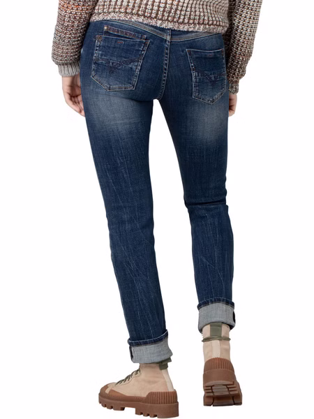 TIMEZONE Damen Jeans Slim MarahTZ - Slim Fit - Blau - Blue Worn Out Wash TIMEZONE Damen Jeans Slim MarahTZ - Slim Fit - Blau - Blue Worn Out Wash