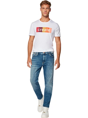 Mavi Herren Jeans Chris - Tapered Fit - Blau - Dark Random Ultra Move