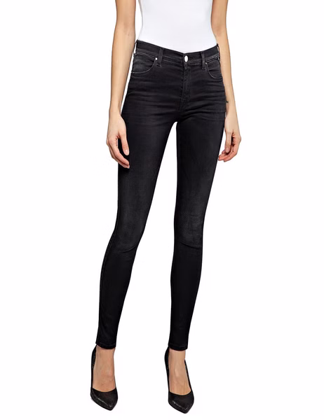 Replay Damen Jeans Luzien - Skinny Fit - Hyperflex - Schwarz - Black Denim Replay Damen Jeans Luzien - Skinny Fit - Hyperflex - Schwarz - Black Denim