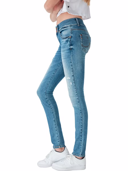 LTB Damen Jeans Molly M Super Slim Fit - Blau - Lelia Wash LTB Damen Jeans Molly M Super Slim Fit - Blau - Lelia Wash
