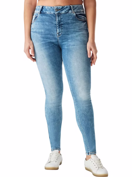 Love to be by LTB Damen Jeans Arly -  Skinny Fit - Blau - Maylin Wash - Plussize Love to be by LTB Damen Jeans Arly -  Skinny Fit - Blau - Maylin Wash - Plussize