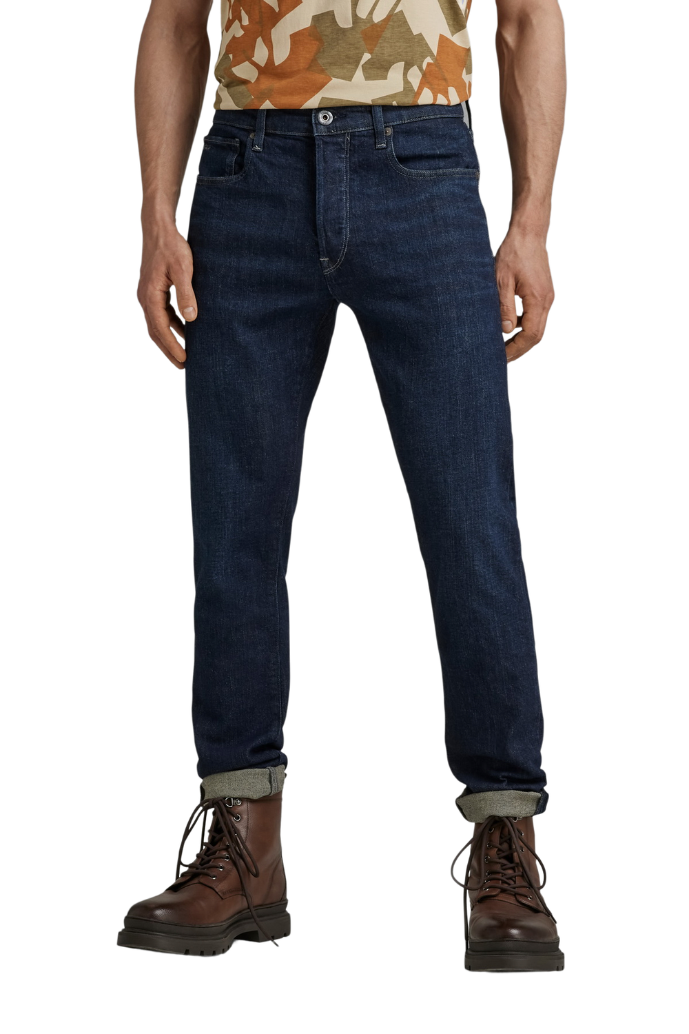 G-Star Herren Jeans 3301 Slim Fit - Blau - Worn In Deep Marine