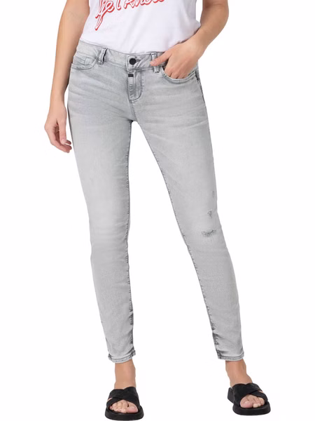 TIMEZONE Damen Jeans Tight SanyaTZ - Tight Fit - Grau - Stormy Grey Wash TIMEZONE Damen Jeans Tight SanyaTZ - Tight Fit - Grau - Stormy Grey Wash