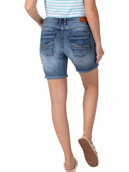 TIMEZONE Damen Jeans Short Regular JillyTZ - Regular Fit - Blau - Fresh Indigo Wash TIMEZONE Damen Jeans Short Regular JillyTZ - Regular Fit - Blau - Fresh Indigo Wash