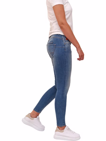 M.O.D. Damen Jeans Ellen - Skinny Fit - Blau - Kentucky Blue M.O.D. Damen Jeans Ellen - Skinny Fit - Blau - Kentucky Blue