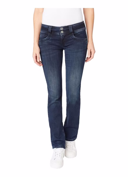 Pepe Jeans Damen Jeans Gen - Regular Fit - Blau - Blue Black Wiser Pepe Jeans Damen Jeans Gen - Regular Fit - Blau - Blue Black Wiser