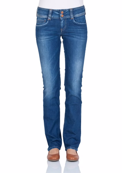 Pepe Jeans Damen Jeans Gen - Regular Fit - Blau - Royal Dark Pepe Jeans Damen Jeans Gen - Regular Fit - Blau - Royal Dark