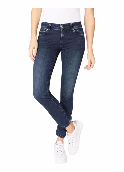 Pepe Jeans Damen Jeans New Brooke - Slim Fit - Blau - Blue Black Wiser Pepe Jeans Damen Jeans New Brooke - Slim Fit - Blau - Blue Black Wiser