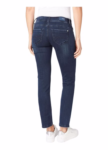 Pepe Jeans Damen Jeans New Brooke - Slim Fit - Blau - Blue Black Wiser Pepe Jeans Damen Jeans New Brooke - Slim Fit - Blau - Blue Black Wiser