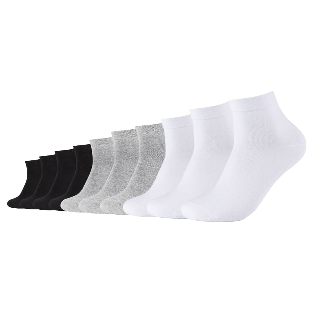 Camano Unisex Socken CA-Soft Organic Cotton Quarter 10er Pack