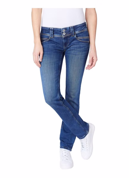 Pepe Jeans Damen Jeans Venus - Regular Fit - Blau - Medium Dark Wiser Pepe Jeans Damen Jeans Venus - Regular Fit - Blau - Medium Dark Wiser