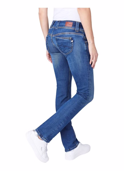Pepe Jeans Damen Jeans Venus - Regular Fit - Blau - Medium Dark Wiser Pepe Jeans Damen Jeans Venus - Regular Fit - Blau - Medium Dark Wiser