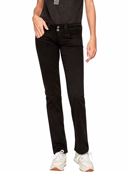 Pepe Jeans Damen Jeans Venus - Regular Fit - Schwarz - Black W24-W34 Pepe Jeans Damen Jeans Venus - Regular Fit - Schwarz - Black W24-W34