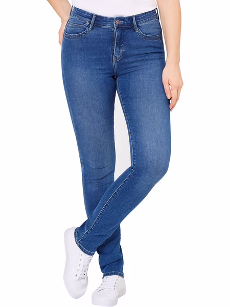 Paddock`s Damen Jeans Pat - Slim Fit Blau - Medium Stone Soft Used Paddock`s Damen Jeans Pat - Slim Fit Blau - Medium Stone Soft Used