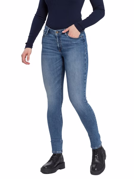 Cross Jeans Damen Jeans Alan - Skinny Fit - Blau - Sky Blue Used Cross Jeans Damen Jeans Alan - Skinny Fit - Blau - Sky Blue Used