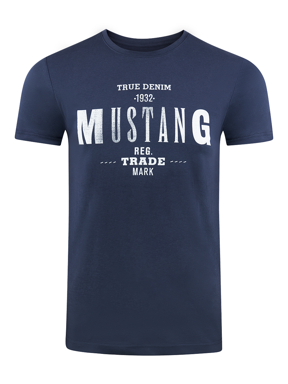 Mustang Herren T-Shirt Mehrfarbig Rundhals Regular Fit S bis 6XL