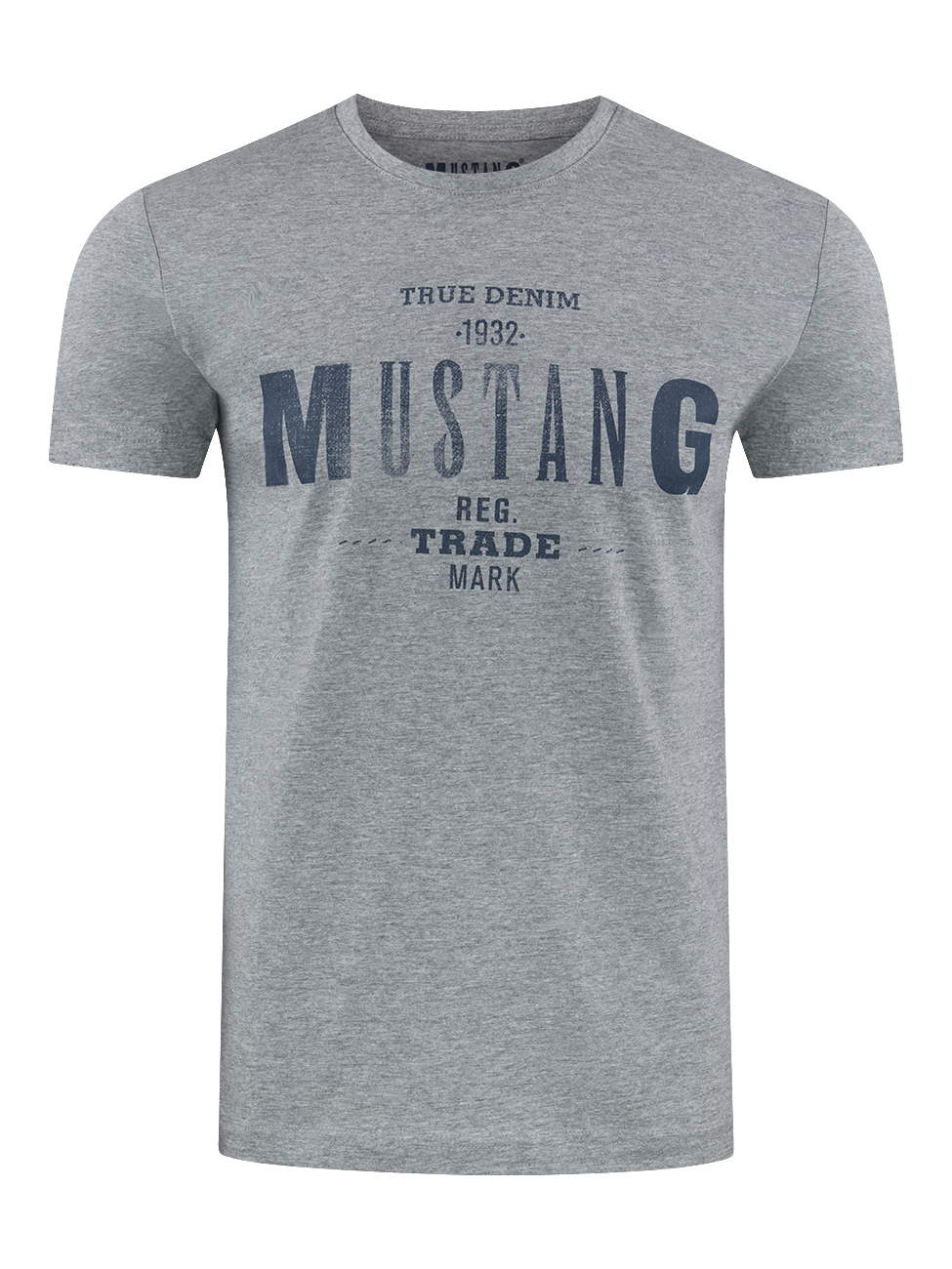 Mustang Herren T-Shirt Mehrfarbig Rundhals Regular Fit S bis 6XL