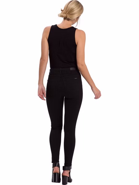 Cross Jeans Damen Jeans Judy - Super Skinny Fit - Schwarz - Black Cross Jeans Damen Jeans Judy - Super Skinny Fit - Schwarz - Black