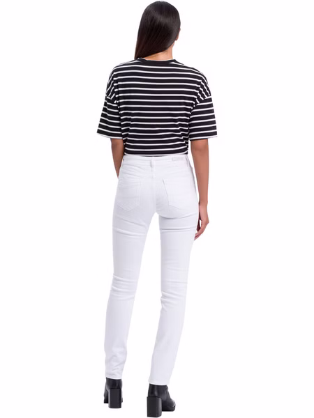 Cross Jeans Damen Jeans Anya - Slim Fit  - Weiß - White Cross Jeans Damen Jeans Anya - Slim Fit  - Weiß - White