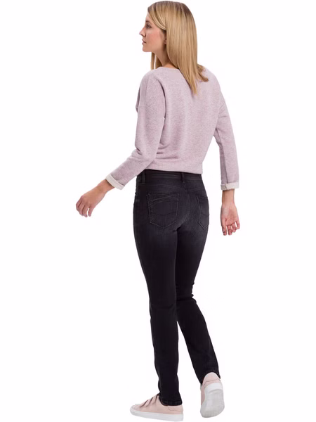 Cross Jeans Damen Jeans Anya - Slim Fit  - Schwarz - Black Used Cross Jeans Damen Jeans Anya - Slim Fit  - Schwarz - Black Used