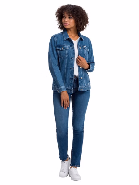 Cross Jeans Damen Jeans Anya - Slim Fit  - Blau - Dark Blue Washed Cross Jeans Damen Jeans Anya - Slim Fit  - Blau - Dark Blue Washed