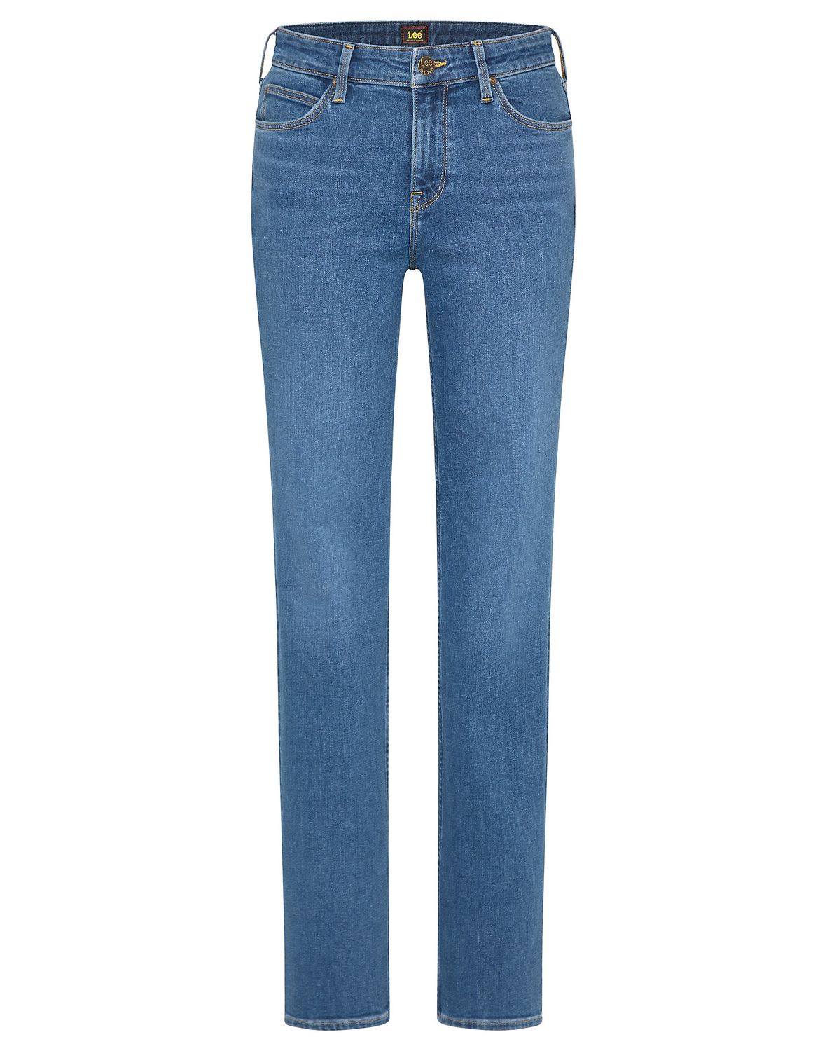 Lee Damen Jeans Marion - Straight Fit - Blau - Mid Ada