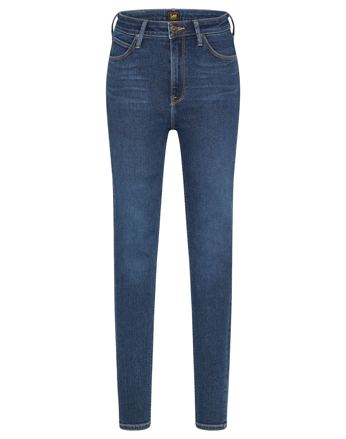 Lee Damen Jeans Ivy - Skinny Fit - Blau - Worn Willow