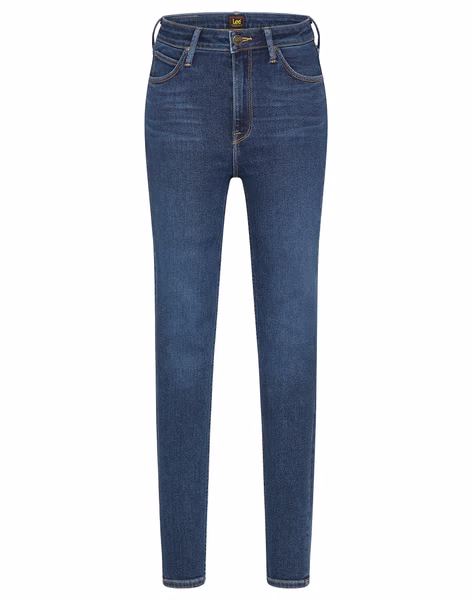 Lee Damen Jeans Ivy - Skinny Fit  - Blau - Worn Willow Lee Damen Jeans Ivy - Skinny Fit  - Blau - Worn Willow